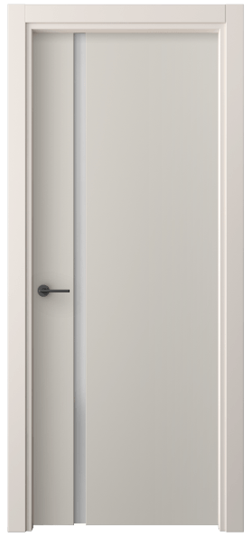 Дверь межкомнатная 4222 ПЭСС САТ. Цвет ПЭТ светло-серый. Материал ПЭТ. Коллекция Freedom. Картинка.