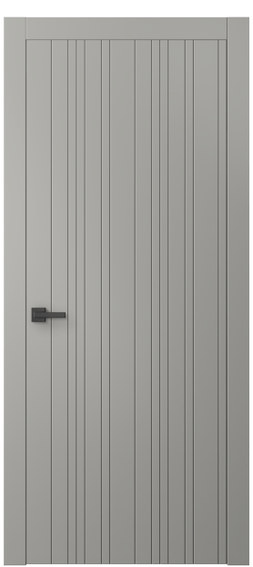 Дверь межкомнатная 8051 МНСР. Цвет Матовый нейтральный серый. Материал Гладкая эмаль. Коллекция Linea. Картинка.