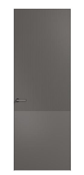 Дверь межкомнатная АКП 8205 МКЛС Матовый классический серый. Цвет Матовый классический серый. Материал Гладкая эмаль. Коллекция Velvet. Картинка.