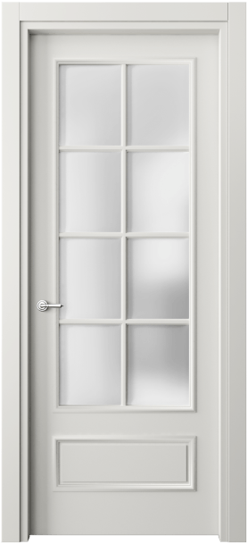 Дверь межкомнатная 8112 МСР САТ. Цвет Матовый серый. Материал Гладкая эмаль. Коллекция Paris. Картинка.